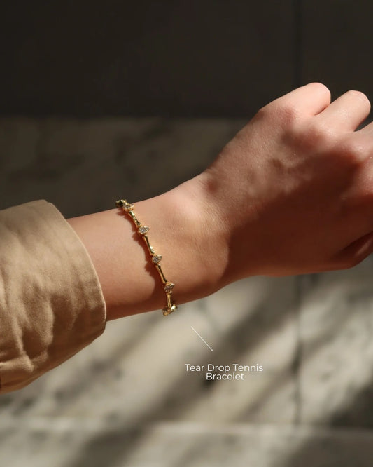 Tear Drop Tennis Bracelet