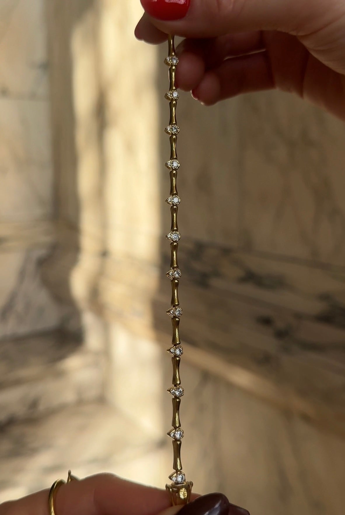 Tear Drop Tennis Bracelet